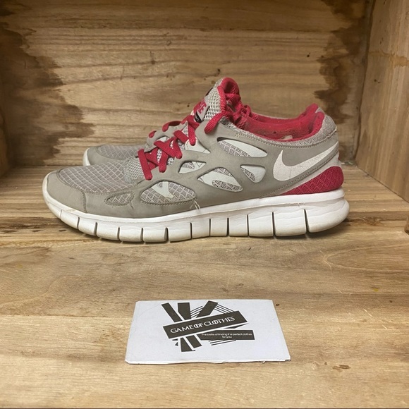 Nike Free Run 2.0 gray pink running sneakers shoes - Picture 3 of 8